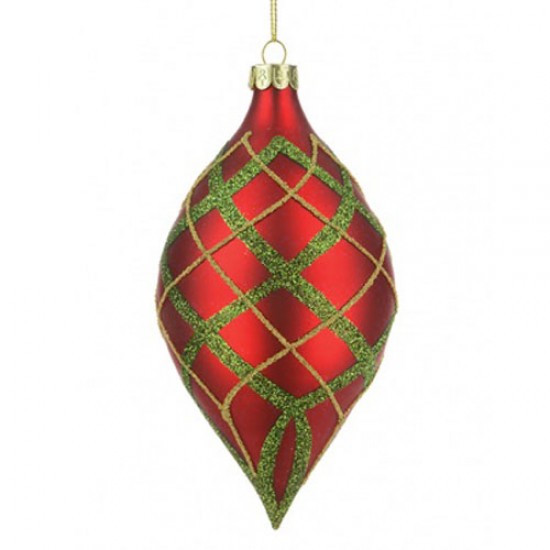 Red glass 2024 christmas baubles